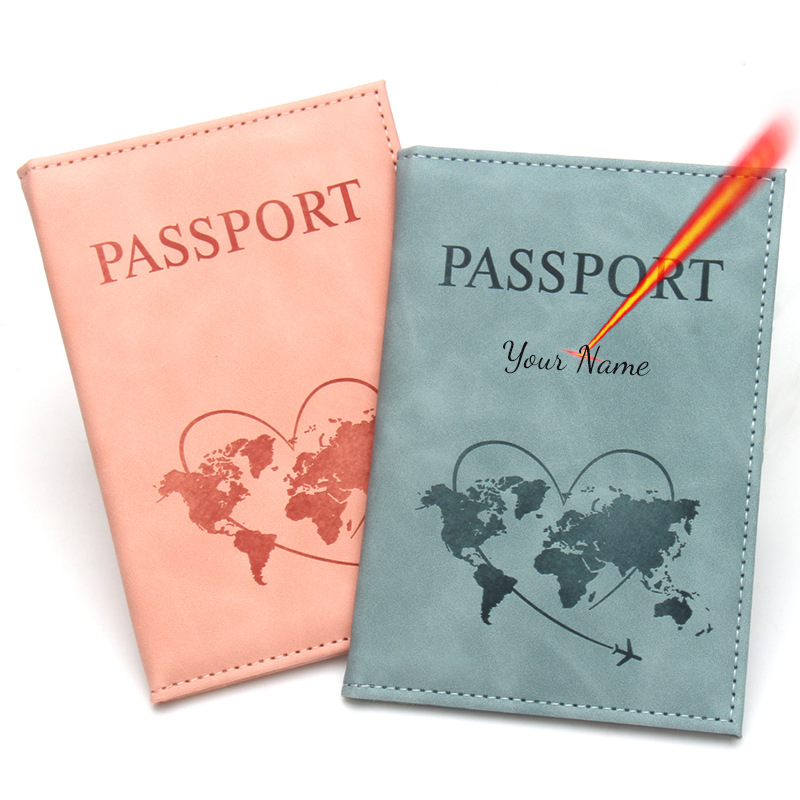 Travel Accessories For Plane - Lovely Map Passport Cover Fashion Travel