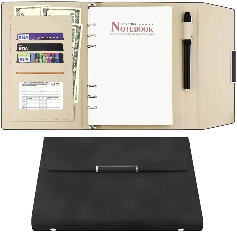 Travel Notebook Journal - New Binder Notebook Pu Leather Bible