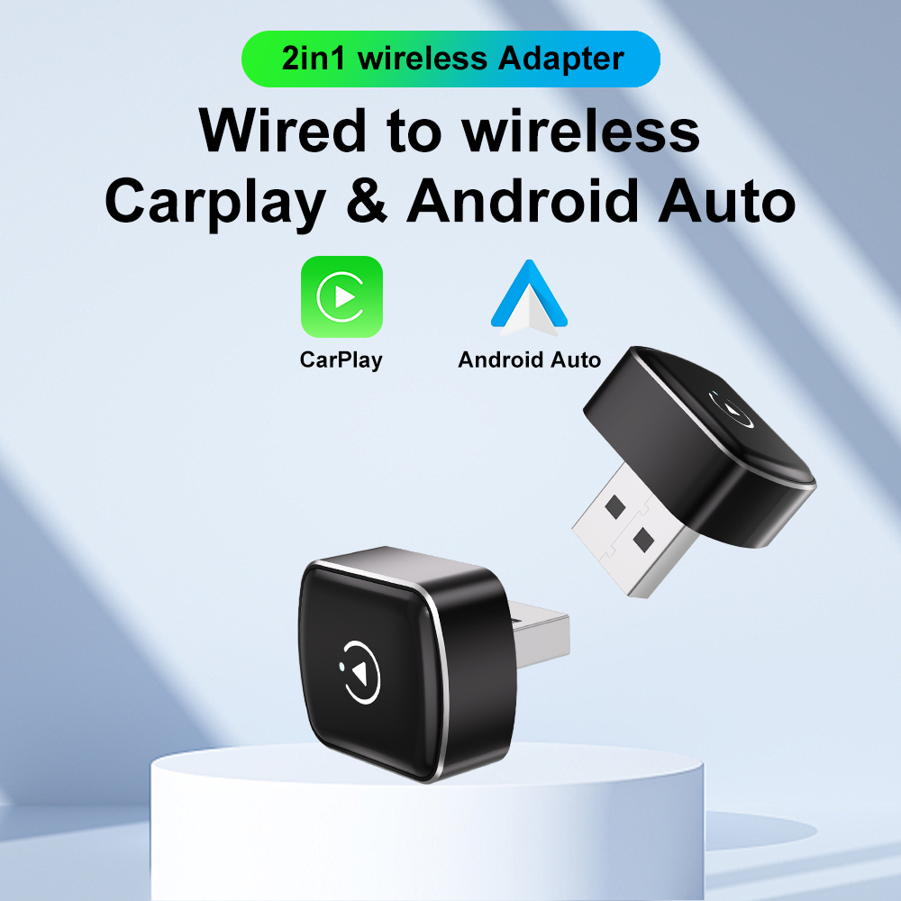 Travel Adapter Universal - Car Play 2in1 Wireless CarPlay Android