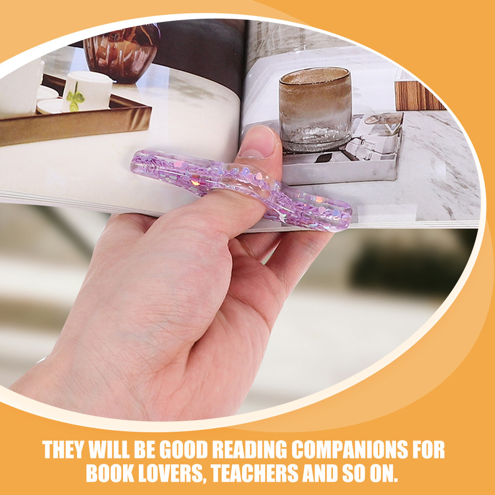 Travel Reading Accessories - 3Pcs Resin Thumb Page Holder Book