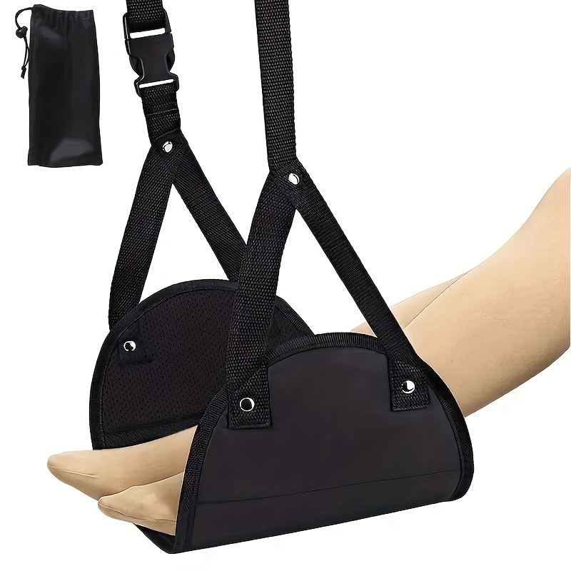 Travel Accessories For Plane - Comfortable Airplane Foot Hammock Made With