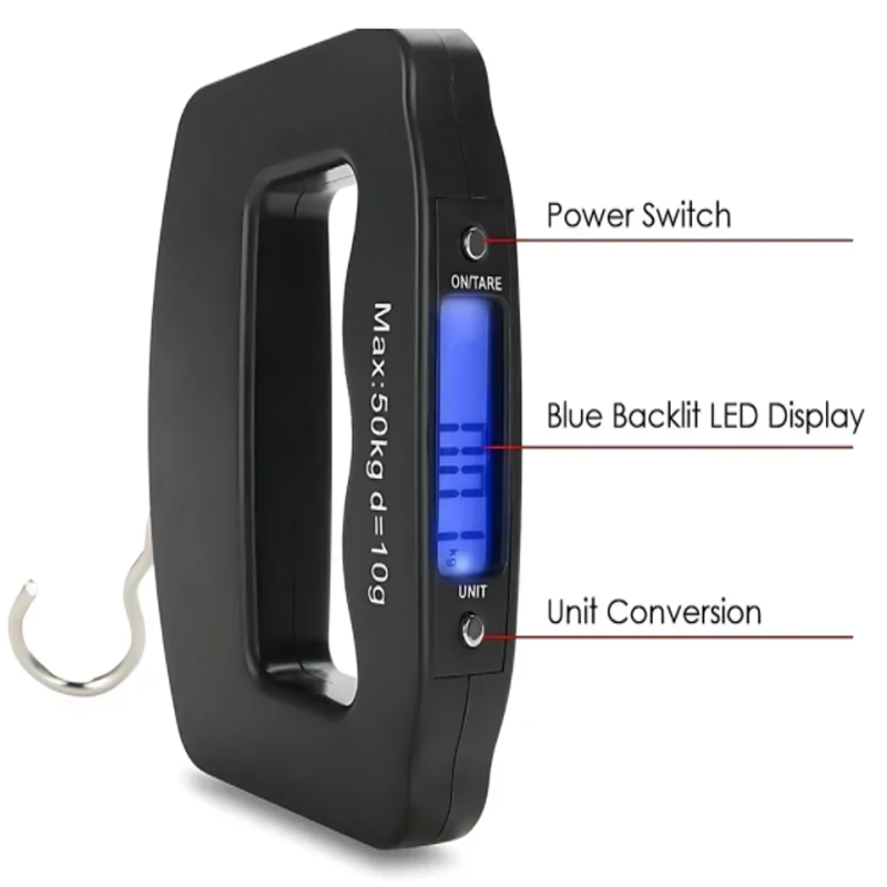 Travel Accessories Electronics - 50kg/10g Travel Luggage Scale Portable Handheld