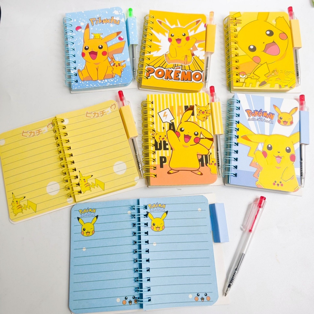 Travel Notebook Journal - Kawaii Pokemon A7 Wirebound Notebook and
