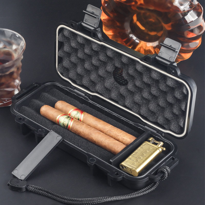 Travel Accessories Gifts For Men - Portable Cigar Humidor With Humidifier Waterproof