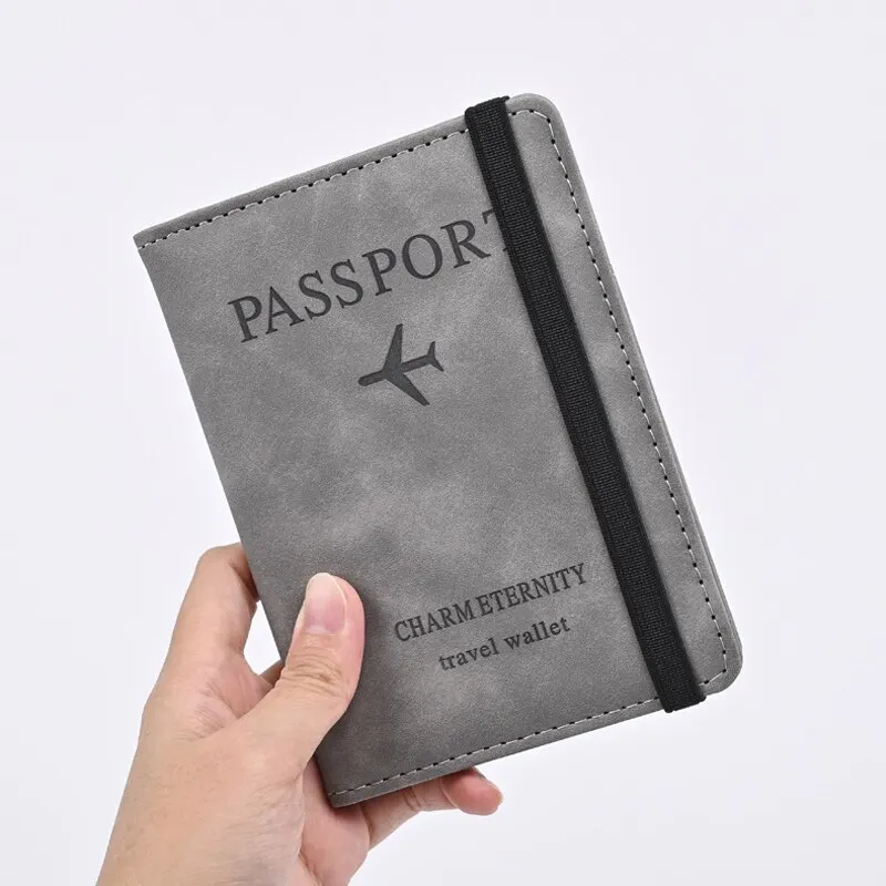 Travel Accessories For Plane - Men PU Leather Wallet Travel Passport