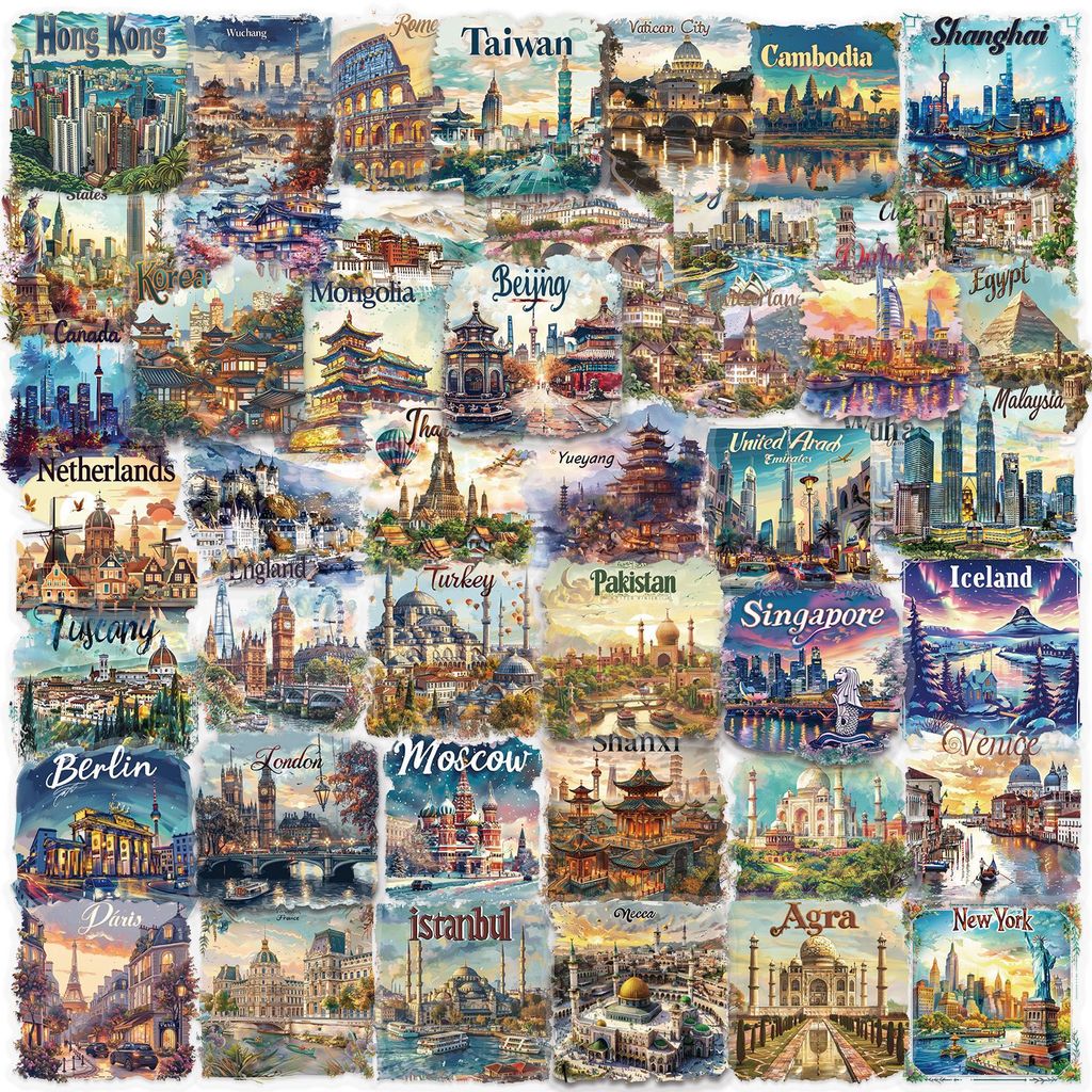 50Pcs Transparent Travel Postc - огляд і ціна Travel Notebook Journal