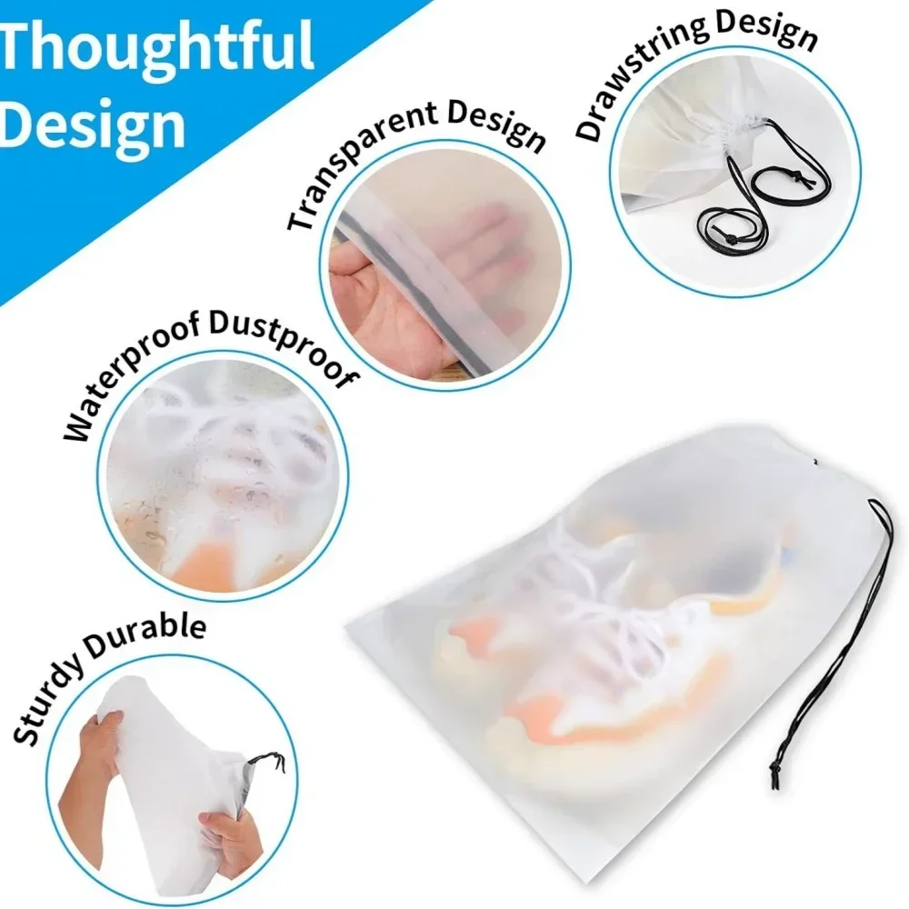 5/10PCS Shoe Storage Drawstrin - огляд і ціна Reusable Zip Bag
