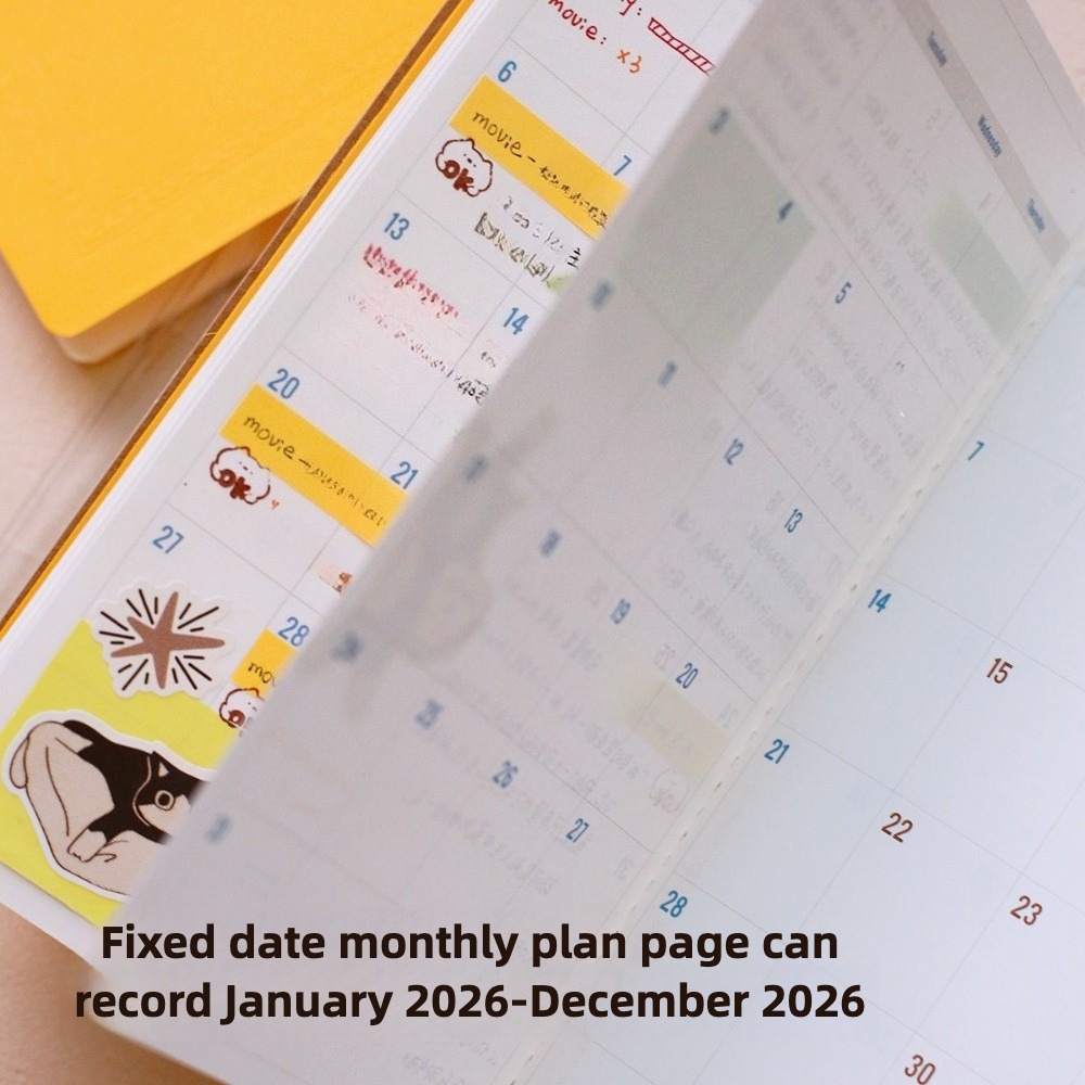 2026 Annual Calendar Plan Sche - огляд і ціна Travel Notebook Journal