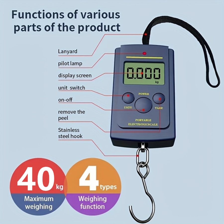 40kg Multifunctional Mini Elec - огляд і ціна Travel Accessories Electronics