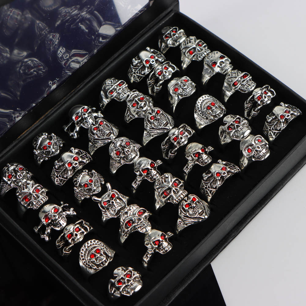 10Pcs/Lot Retro Punk Style Red - огляд і ціна Travel Accessories Gifts For Men