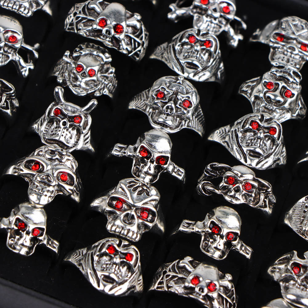 10Pcs/Lot Retro Punk Style Red - огляд і ціна Travel Accessories Gifts For Men
