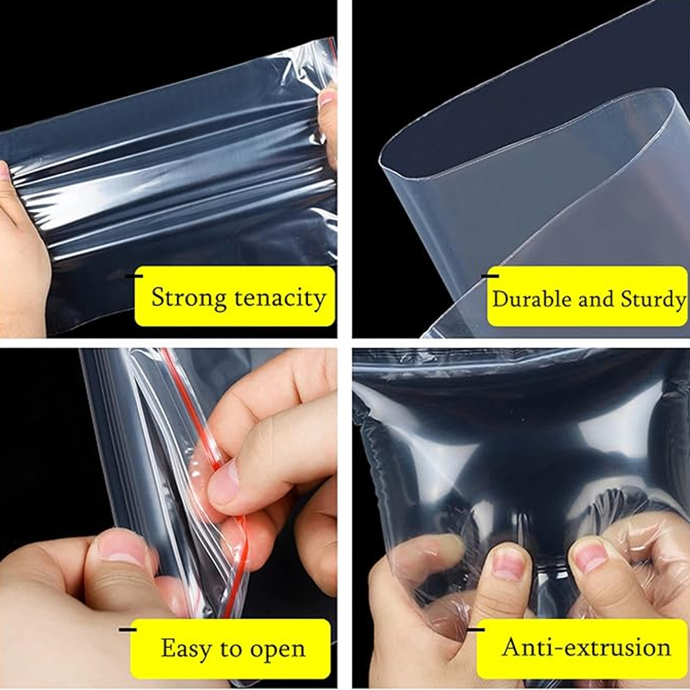 100-1000Pcs Small Zip Lock Pla - огляд і ціна Reusable Zip Bag