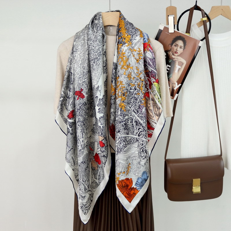 110CM Silk Scarf Luxury Hand R - огляд і ціна Travel Accessories Neck