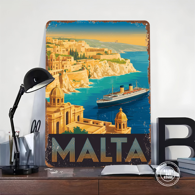 Malta Travel Metal Poster Cust - огляд і ціна Travel Accessories Malta