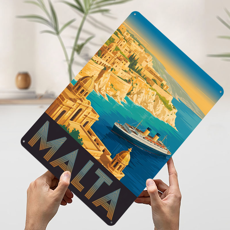 Malta Travel Metal Poster Cust - огляд і ціна Travel Accessories Malta