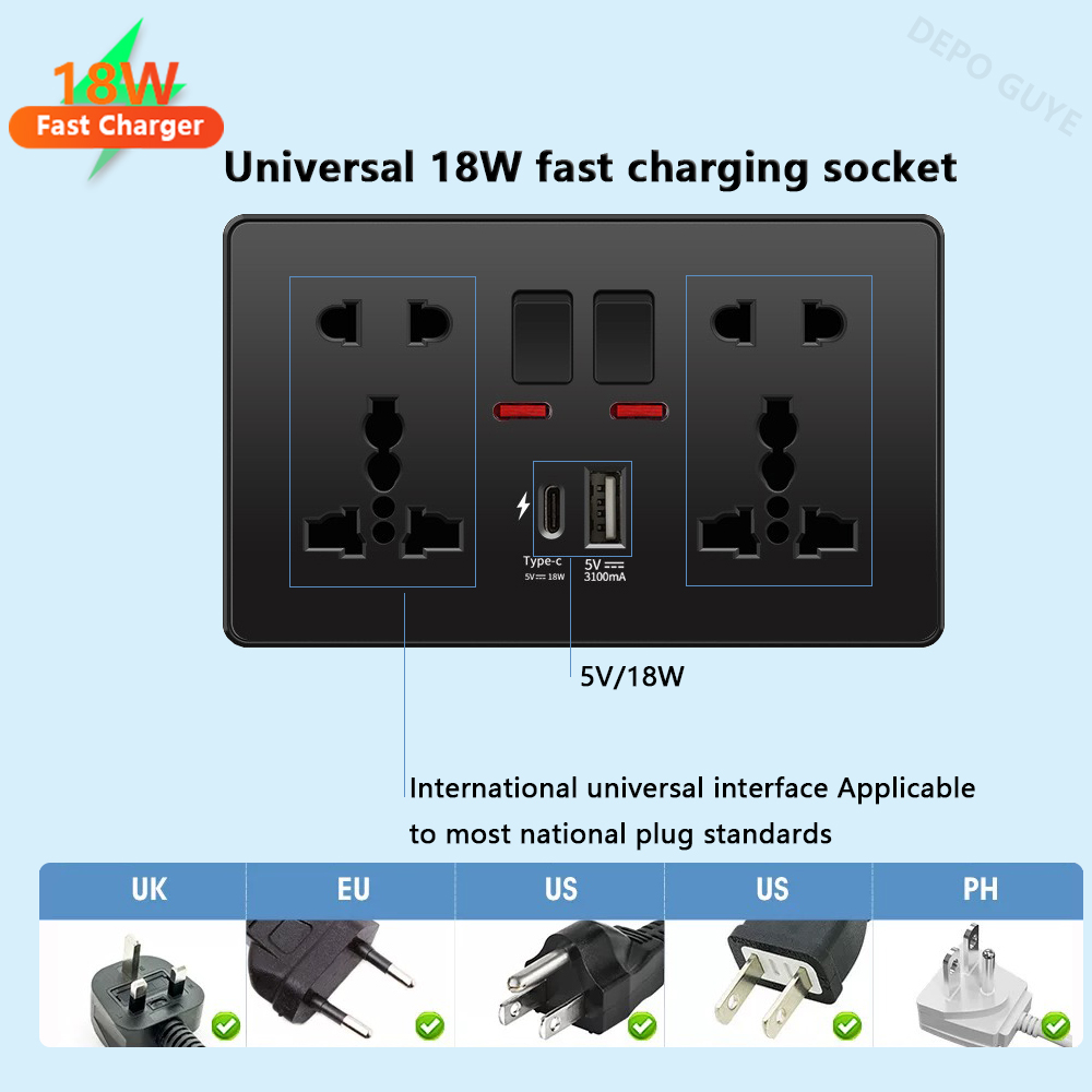 Universal Black USB Type-C 18W - огляд і ціна Travel Accessories Uk