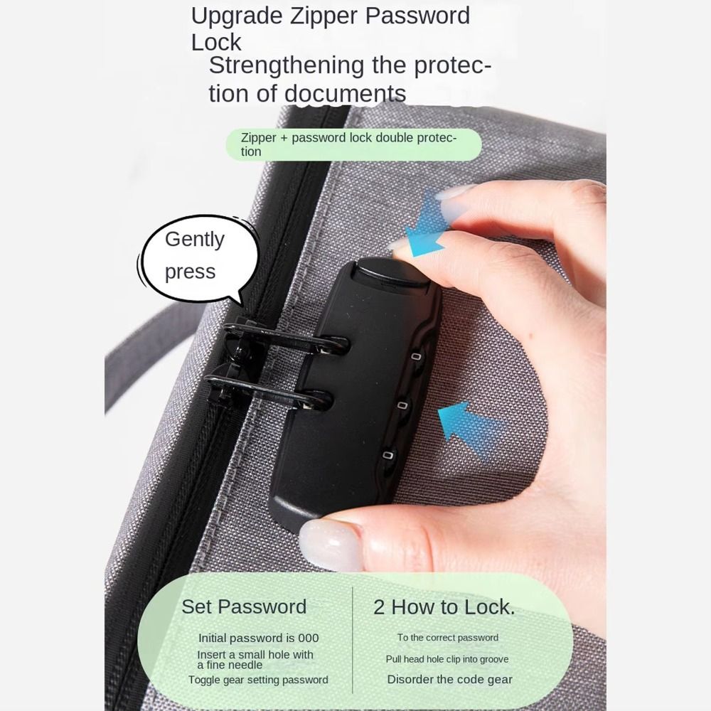 Oxford Fabric Password Lock Ba - огляд і ціна Reusable Zip Bag
