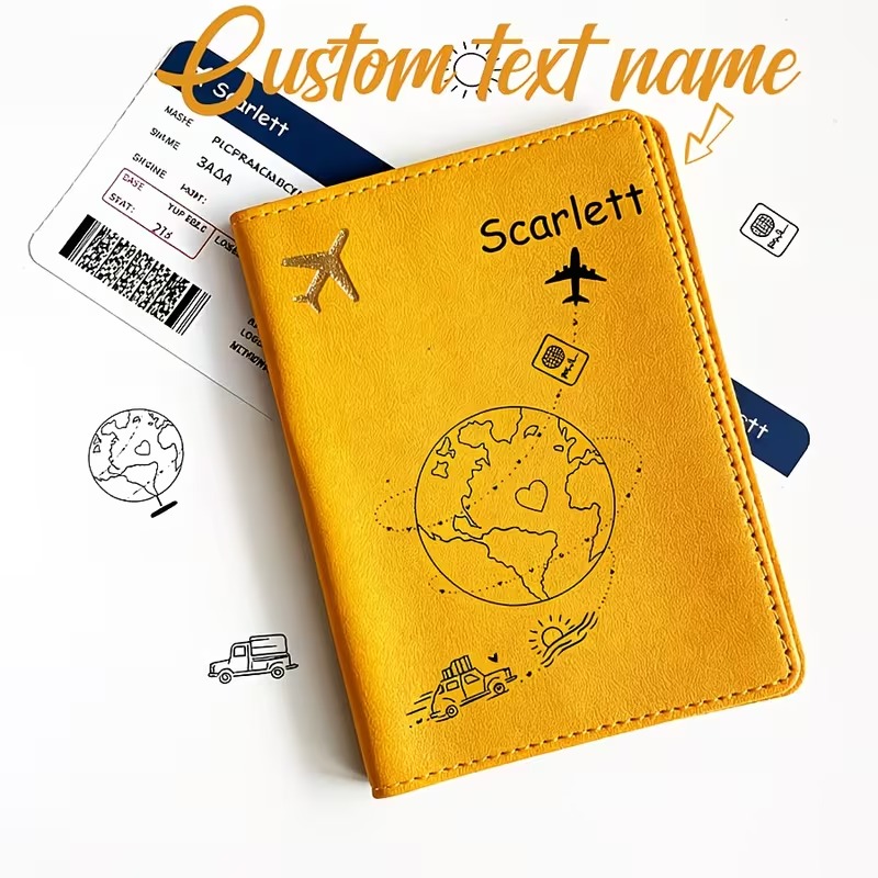 Custom Name Text Passport Cove - огляд і ціна Travel Accessories For Plane