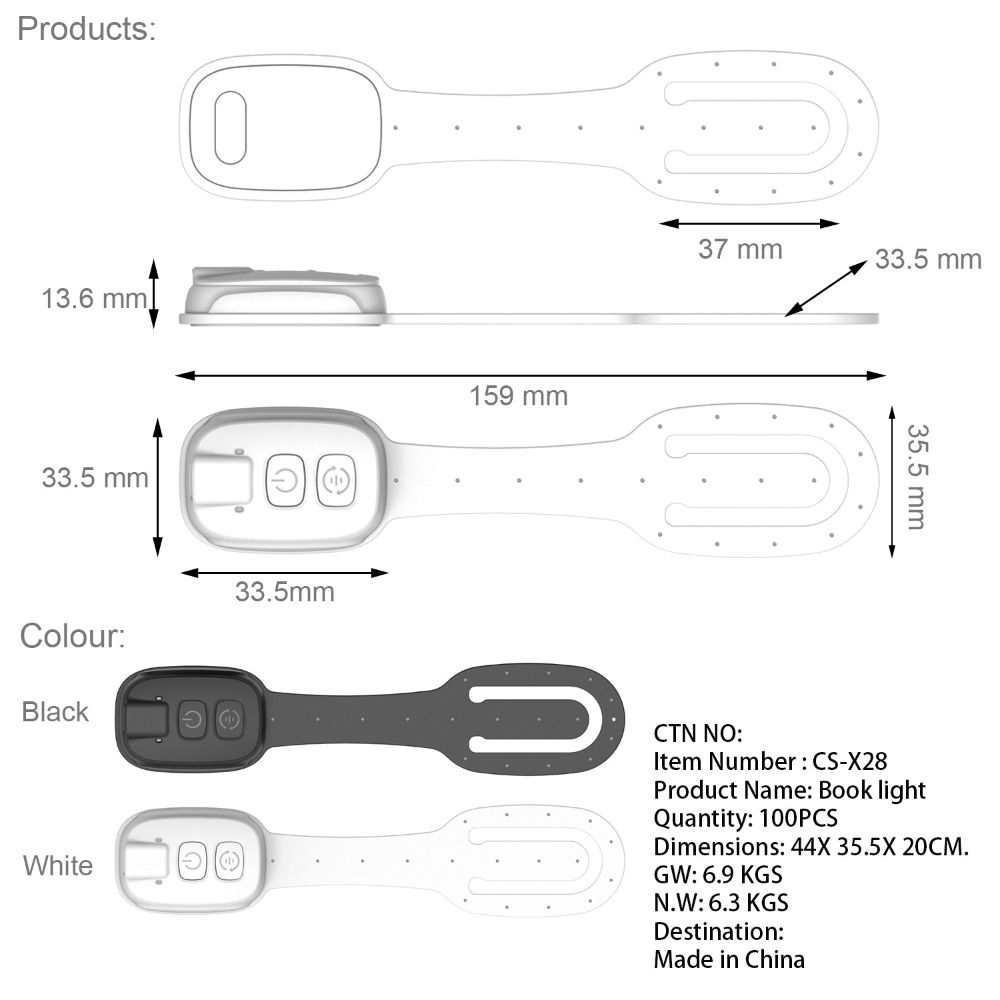2-in-1 Clip-On Book Light with - огляд і ціна Travel Reading Accessories
