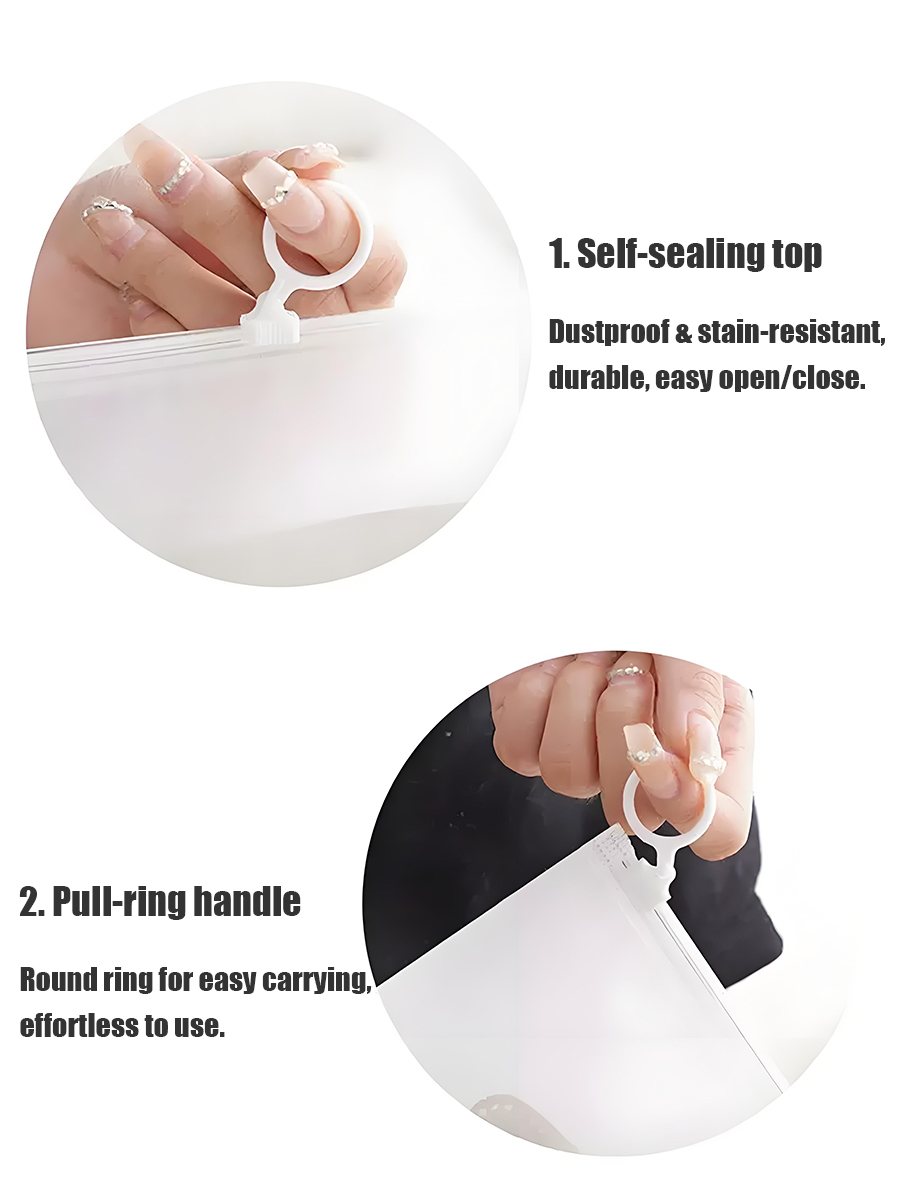10/20pcs INS Frosted Waterproo - огляд і ціна Reusable Zip Bag