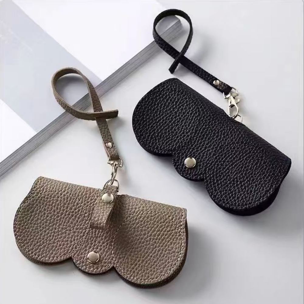 1pc Litchi Embossed Glasses Co - огляд і ціна Travel Reading Accessories