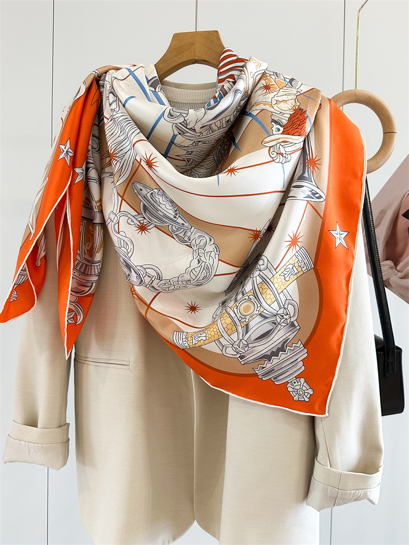 Luxury Brand Scarf Large Silk  - огляд і ціна Travel Accessories Neck