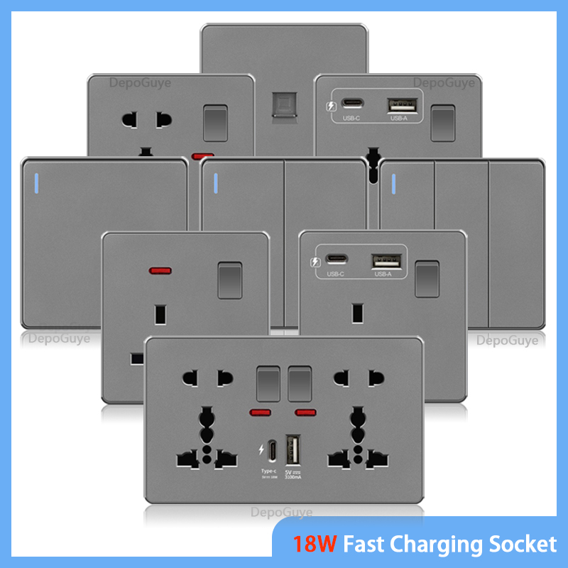 UK 13A with USB Type-c 18W Qui - огляд і ціна Travel Accessories Uk