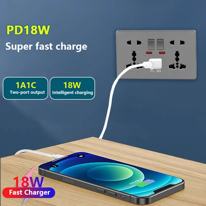UK 13A with USB Type-c 18W Qui - огляд і ціна Travel Accessories Uk