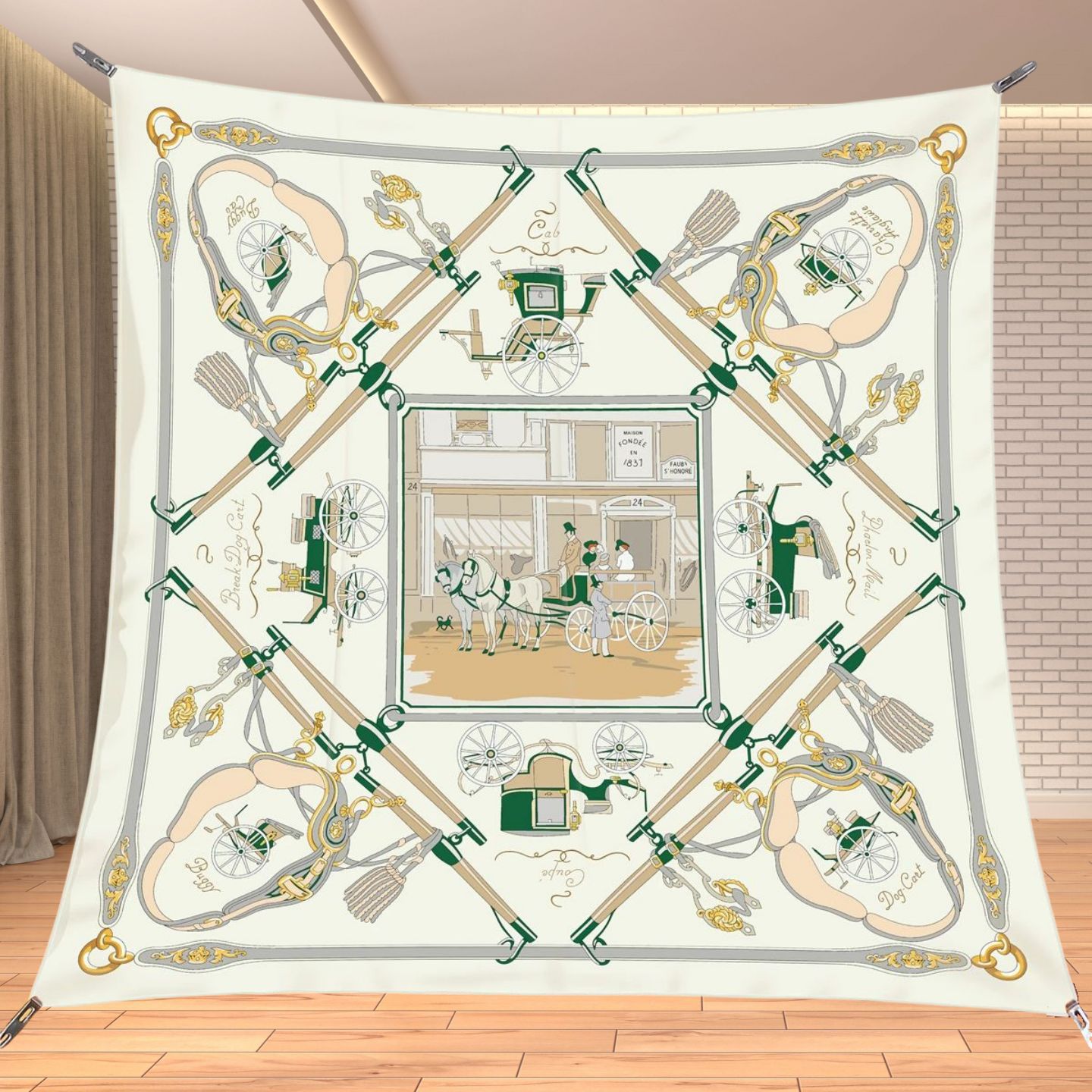 90cm Twill Silk Like Square Sc - огляд і ціна Travel Accessories Neck