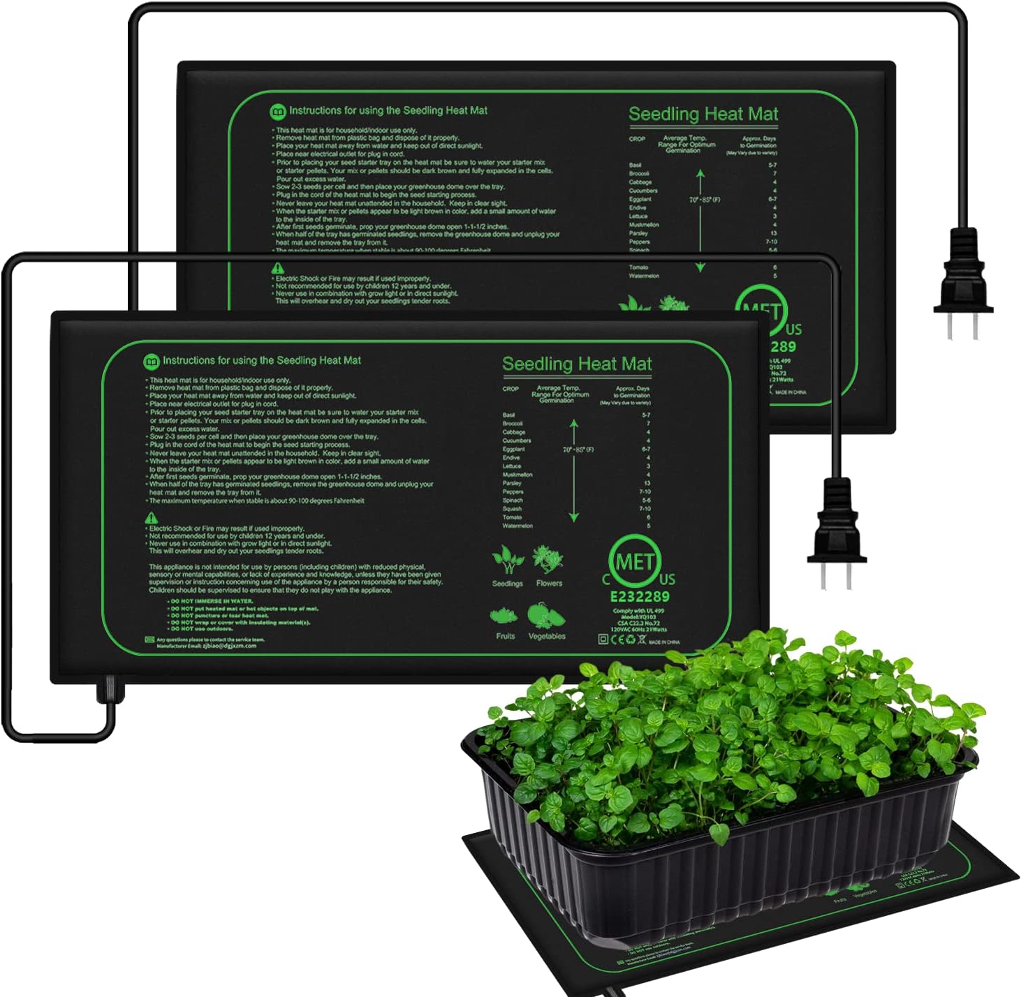 10/25/50CM Seedling Heat Mat I - огляд і ціна Travel Accessories Uk