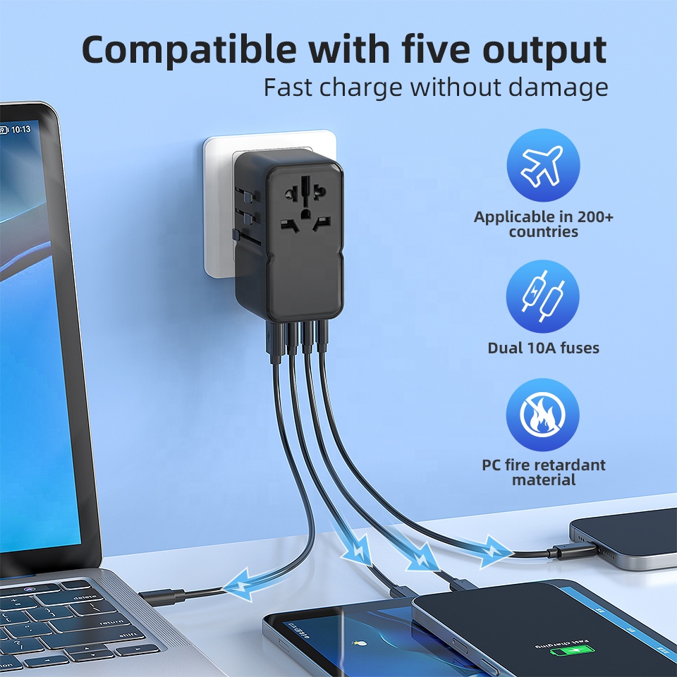 PD 170W Multi Ports Internatio - огляд і ціна Travel Adapter Universal