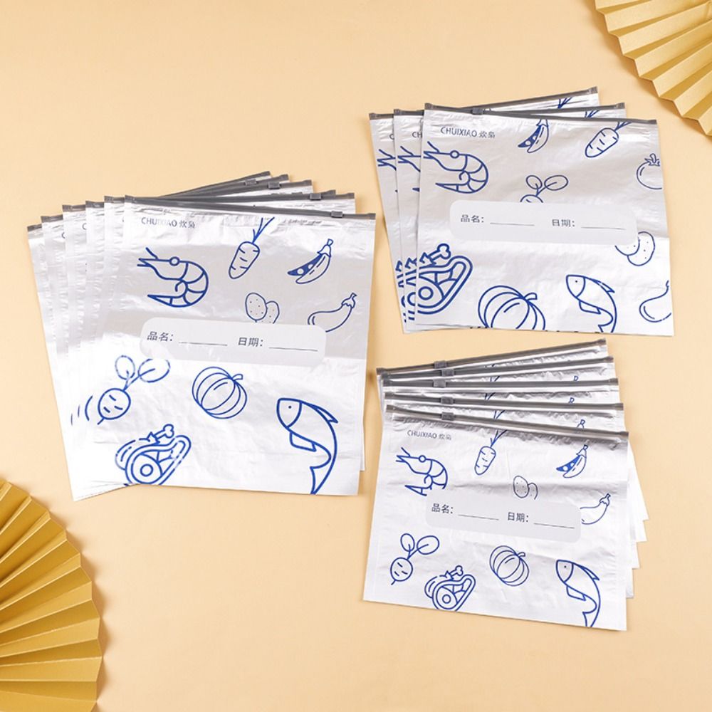 10Pcs/Bag Large Capacity Alumi - огляд і ціна Reusable Zip Bag