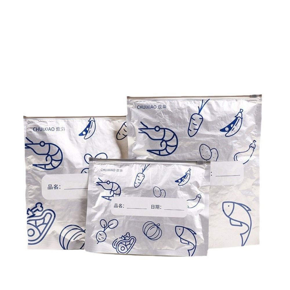 10Pcs/Bag Large Capacity Alumi - огляд і ціна Reusable Zip Bag