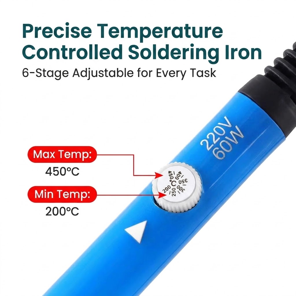 60W Adjustable Temperature Sol - огляд і ціна Travel Accessories Uk